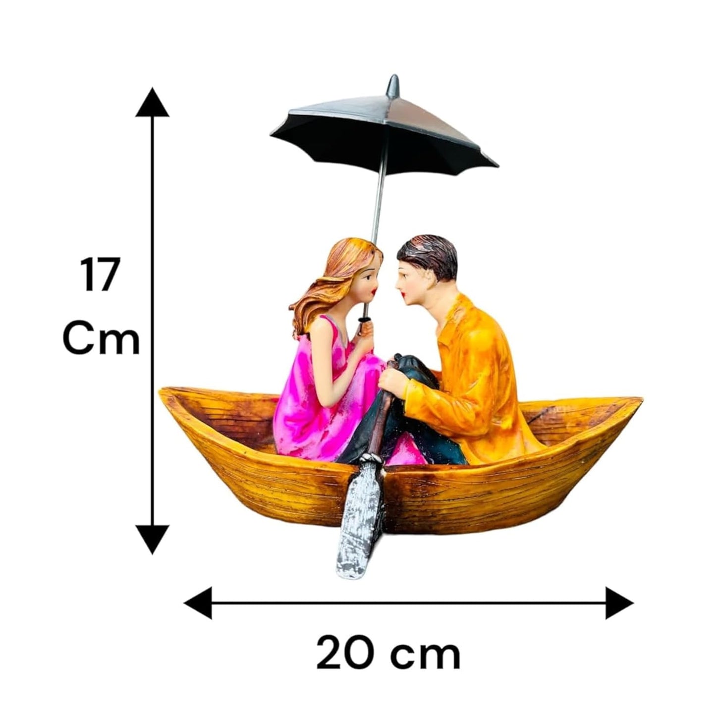 Beautiful Hand Painted Sitting Romantic Couple