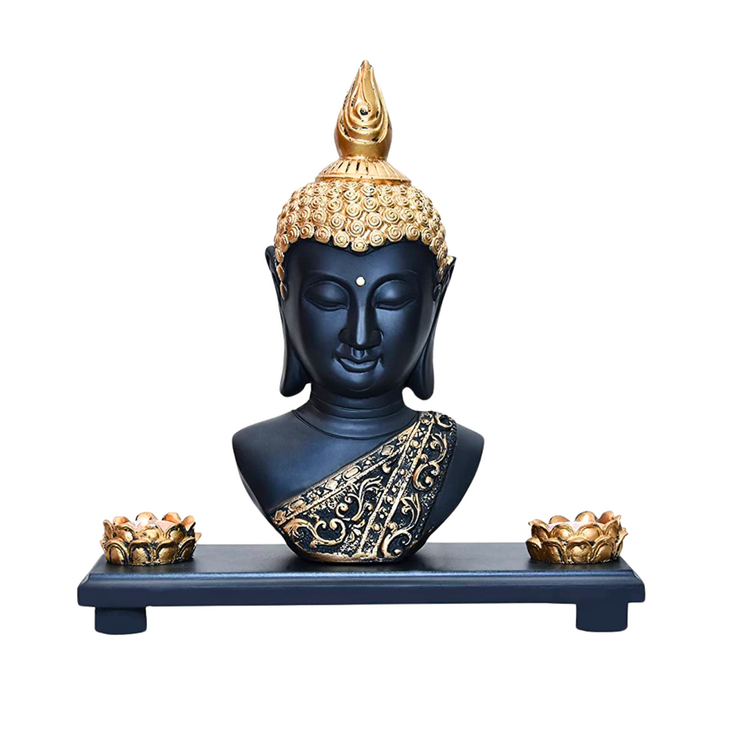 Polyresin and Marble Dust Buddha Statue