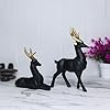 Set of 2 Resin Deer Sculptures – Symbol of Family, Love &amp; Elegance