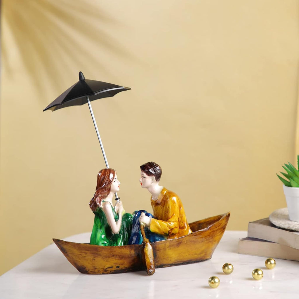Beautiful Hand Painted Sitting Romantic Couple