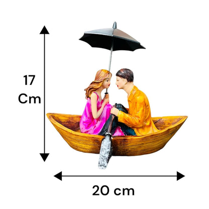Beautiful Hand Painted Sitting Romantic Couple