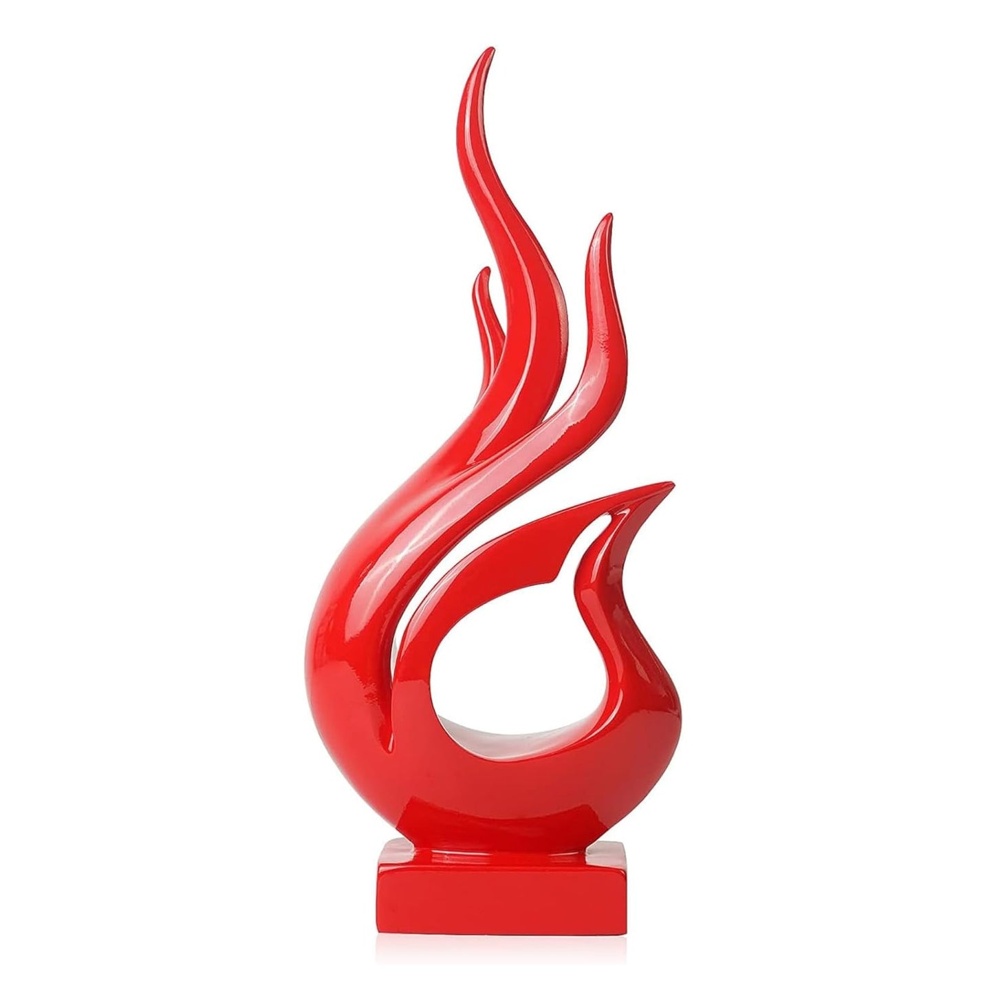 Agni Abstract Resin Modern Sculpture (Red)