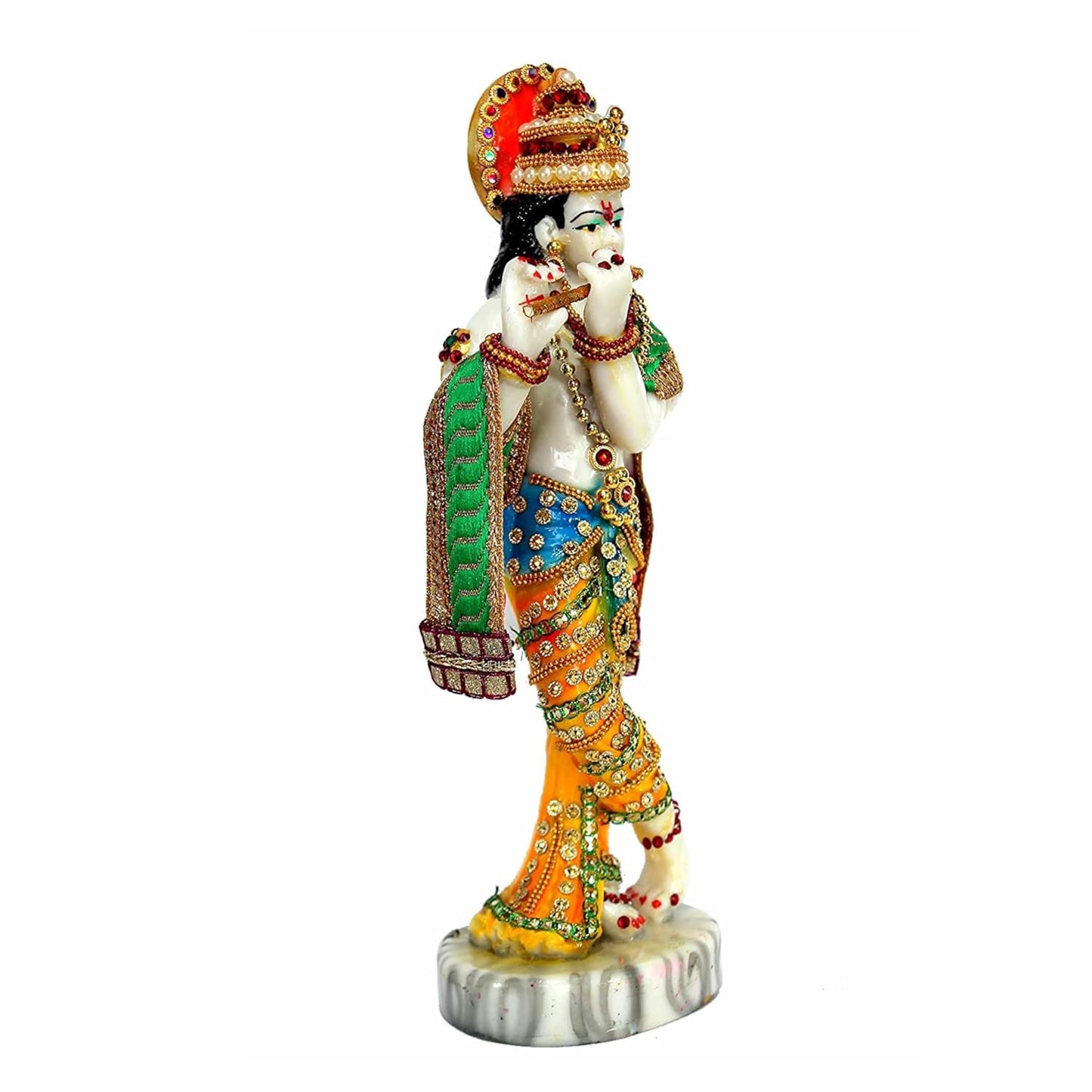 Lord Krishna Idol Decorative Statue in Flute Playing Pose