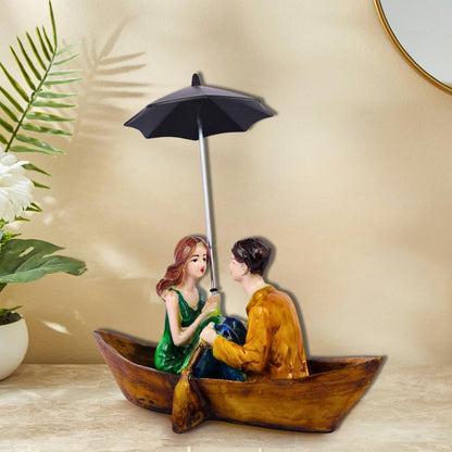 Beautiful Hand Painted Sitting Romantic Couple