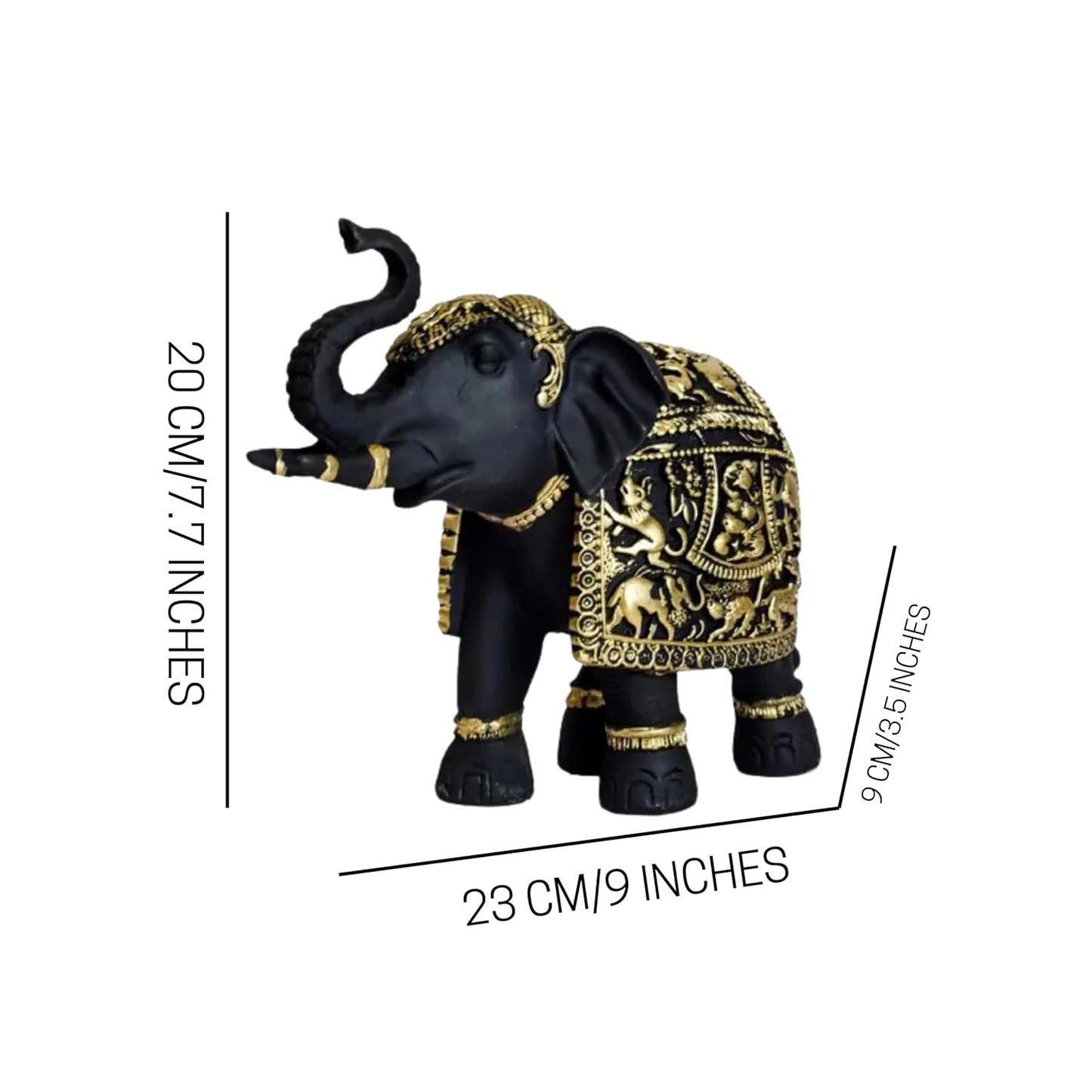 Elephant Statue Medium Size for Showpiece Your Home,Office Table & Gift Article, Animal Decorative Showpiece Figurines