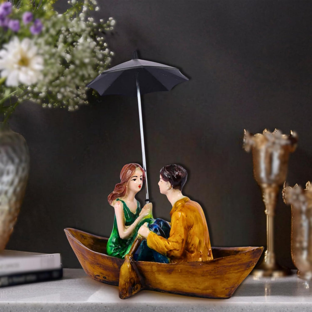 Beautiful Hand Painted Sitting Romantic Couple