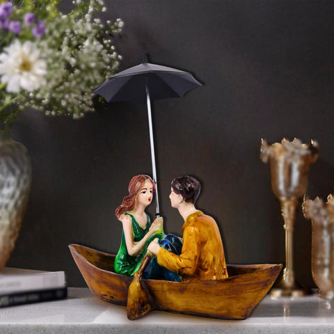 Beautiful Hand Painted Sitting Romantic Couple