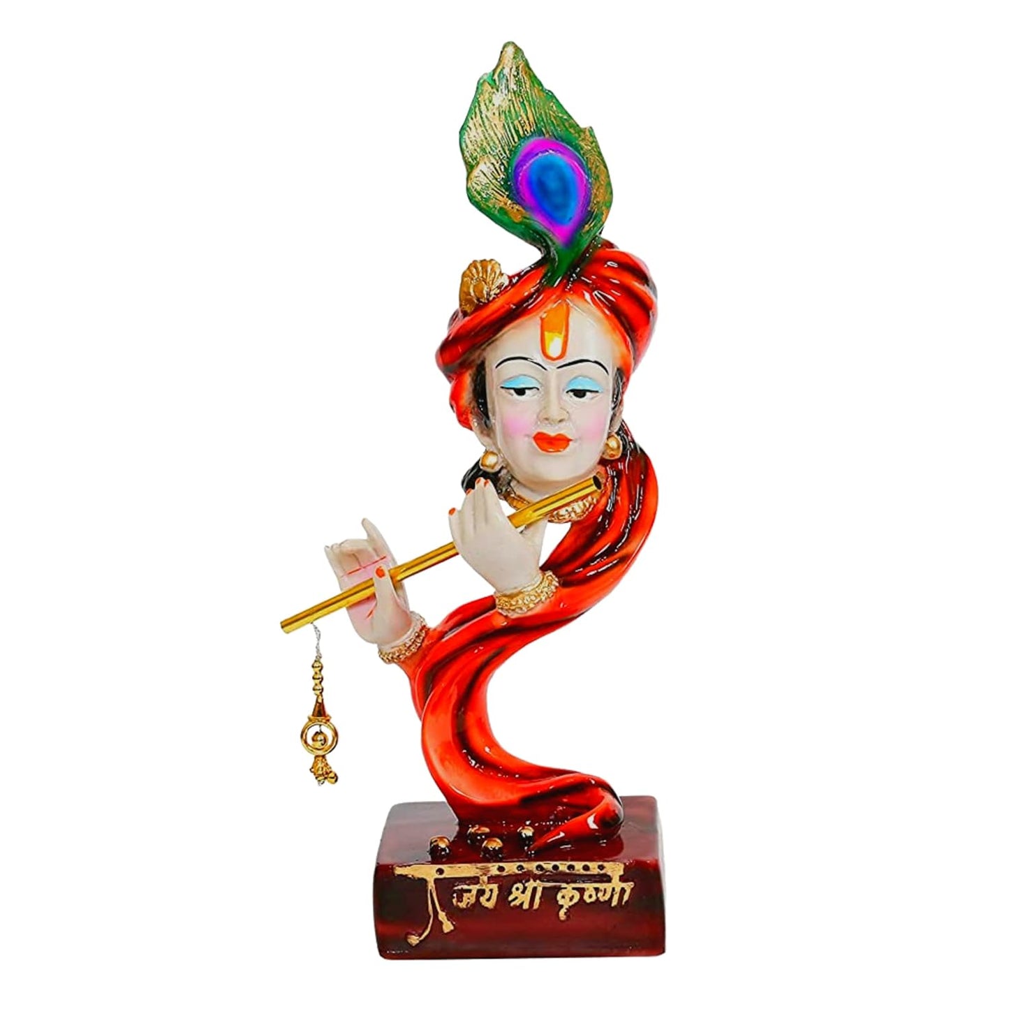 Lord Krishna Idol Decorative Statue in Flute Playing Pose (Pack of 1)