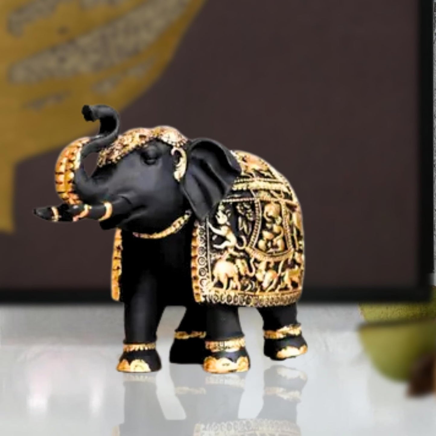 Elephant Statue Medium Size for Showpiece Your Home,Office Table & Gift Article, Animal Decorative Showpiece Figurines