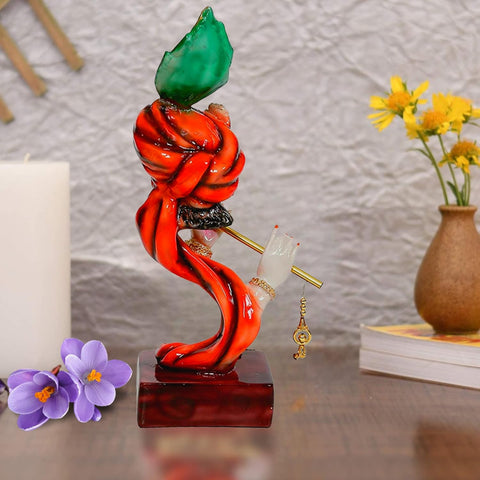 Lord Krishna Idol Decorative Statue in Flute Playing Pose