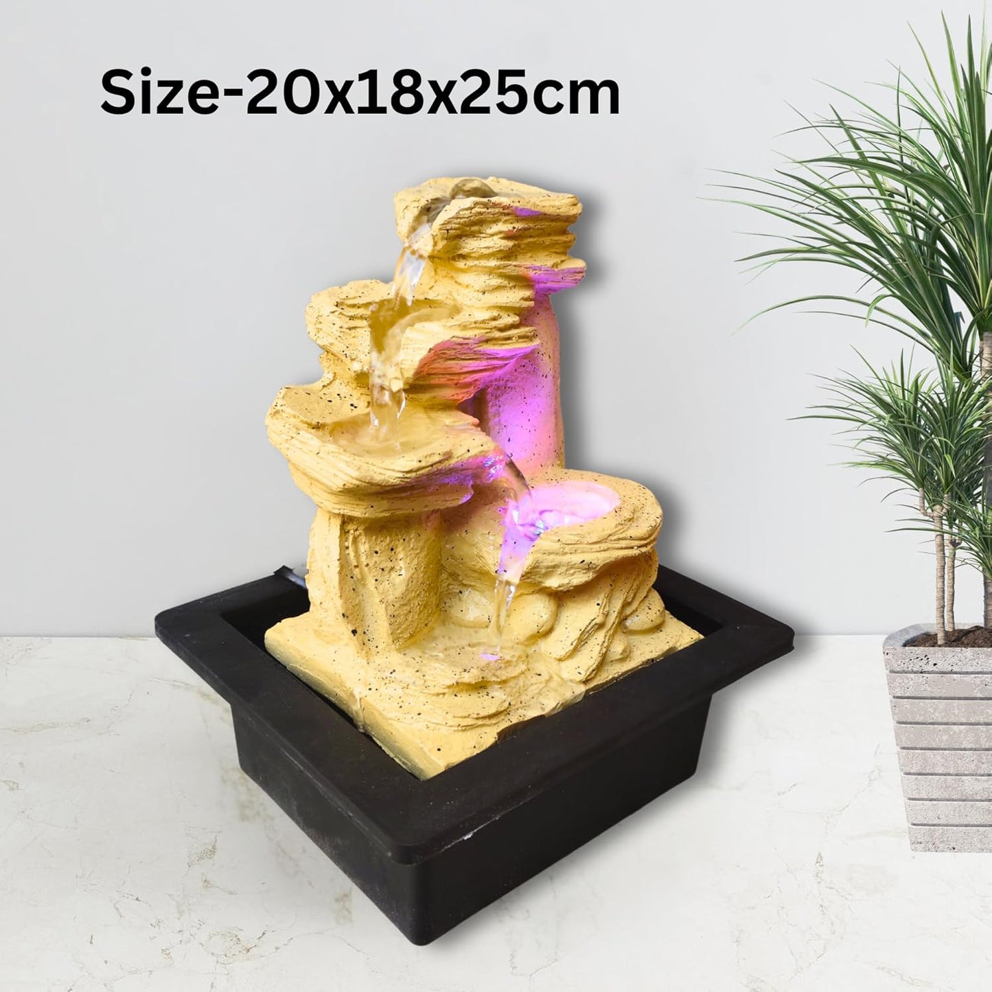 Tabletop Water Fountain, Environmental Resin Meditation Fountain