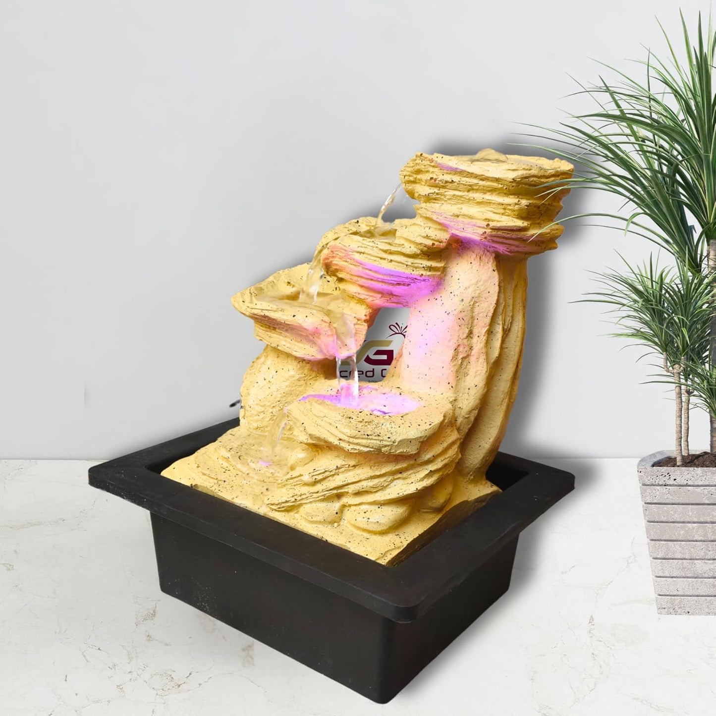 Tabletop Water Fountain, Environmental Resin Meditation Fountain