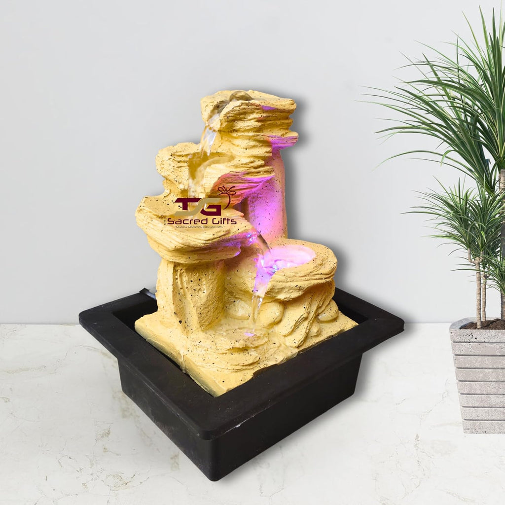 Tabletop Water Fountain, Environmental Resin Meditation Fountain