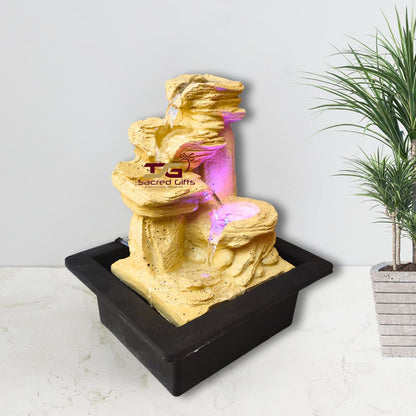 Tabletop Water Fountain, Environmental Resin Meditation Fountain