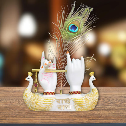 Lord Krishna Idol Decorative Statue in Flute Playing Pose (Pack of 1)