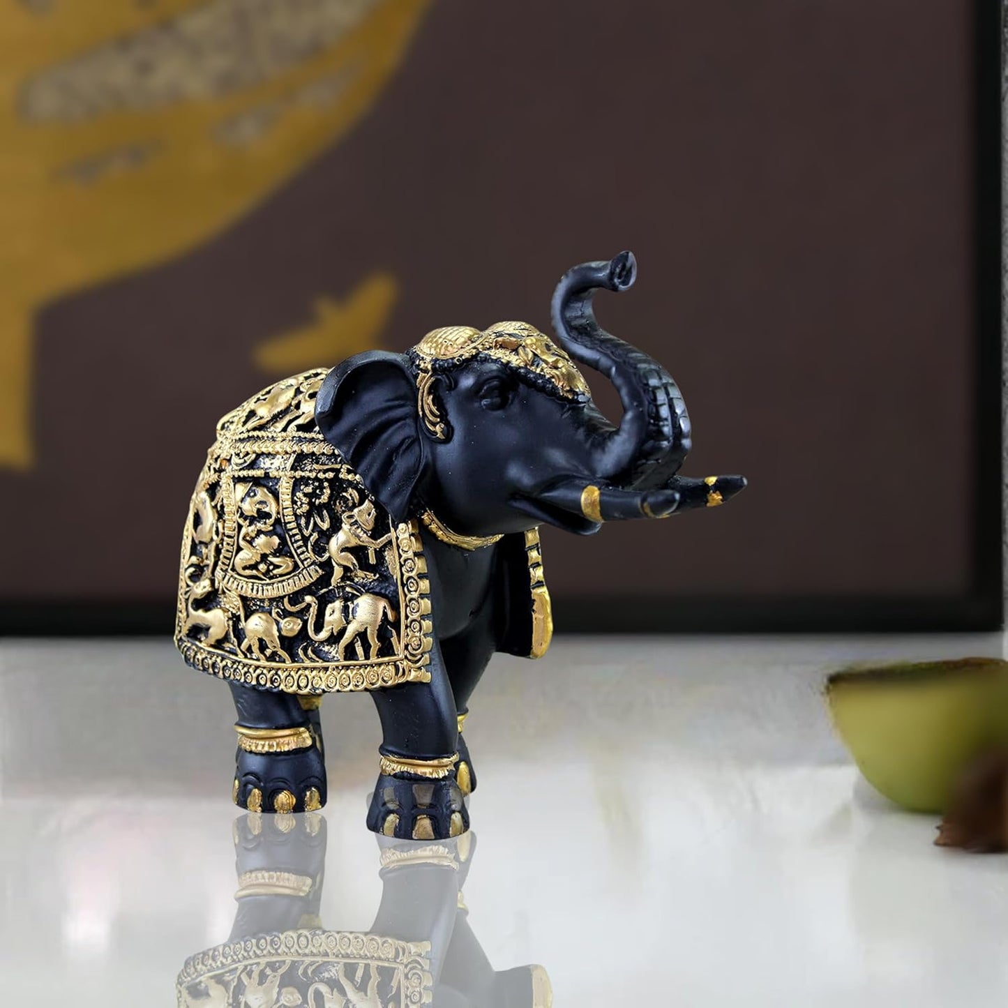Elephant Statue Medium Size for Showpiece Your Home,Office Table & Gift Article, Animal Decorative Showpiece Figurines