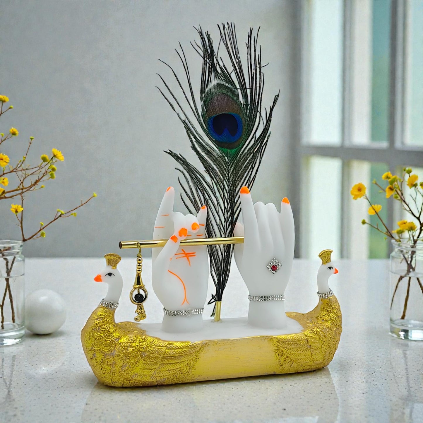 Krishna Hand Showpiece with Flute