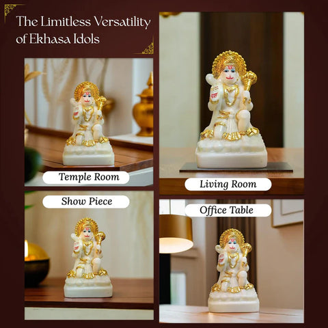 Meditating Lord Hanuman Idol – Divine Grace for Your Car or Home